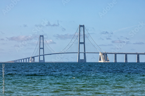 The East Bridge crossing the Great Belt, part of the Great belt Fixed Link between Jutland and Zealand in Denmark
