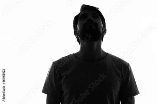 silhouette men gesture hands emotions posing © SHOTPRIME STUDIO