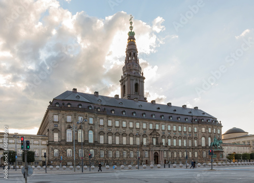 Seat of the Folketing, the Danish parliament, Christiansborg Palace at Copenhagen, Denmark photo