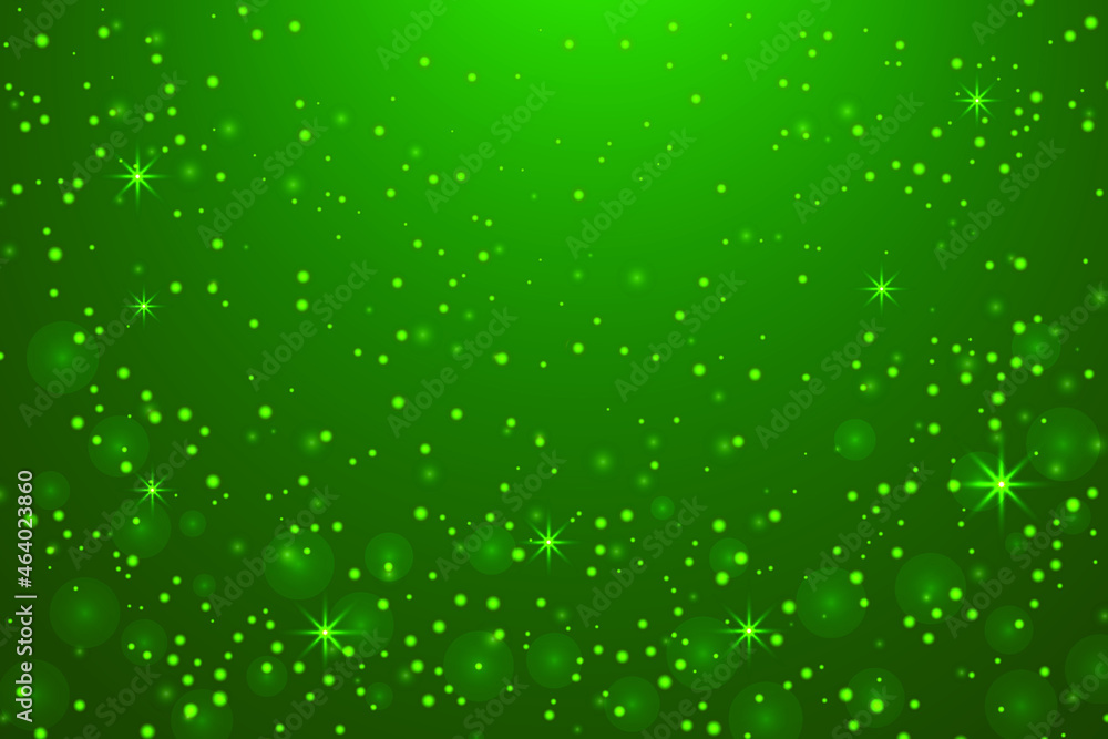Stars and glitter abstract green background. Vector pattern. Christmas card. Design element. Stars and glitter abstract green background. Vector pattern. Christmas card. Design element.