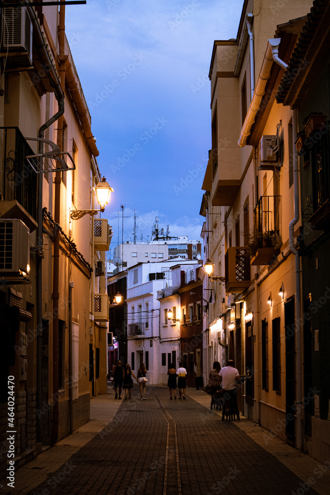 Fototapeta premium Street in Denia city