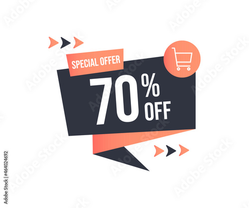 online sales poster - 70% off 