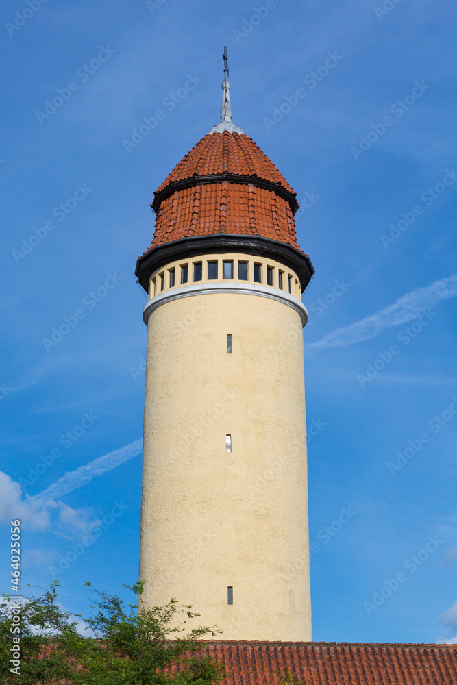 Water reservoir tower at Nysted, Lolland, Denmark