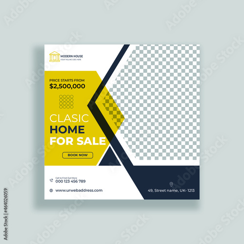 Modern digital marketing agency Instagram post or social media banner or post template vector