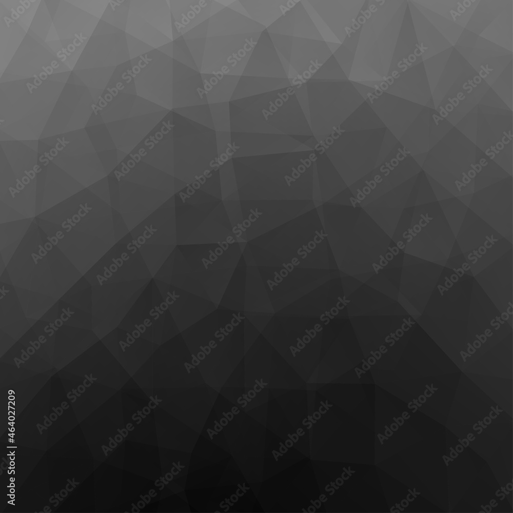 Obraz premium Abstract black monochrome polygonal background.