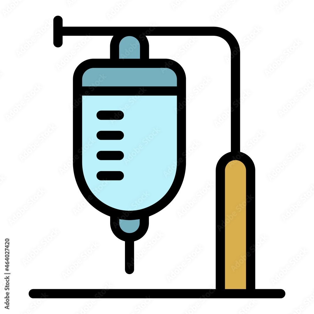 Medical dropper icon. Outline medical dropper vector icon color flat isolated Medical dropper icon. Outline medical dropper vector icon color flat isolated