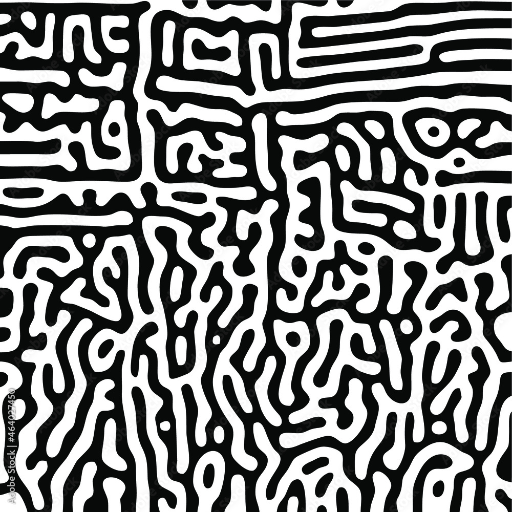 Turing Pattern Seamless Black Background Turing Pattern Seamless Black Background