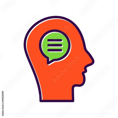 Speak Filled Vector Icon Design
