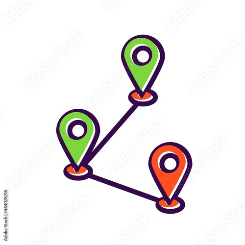 Track Filled Vector Icon Design