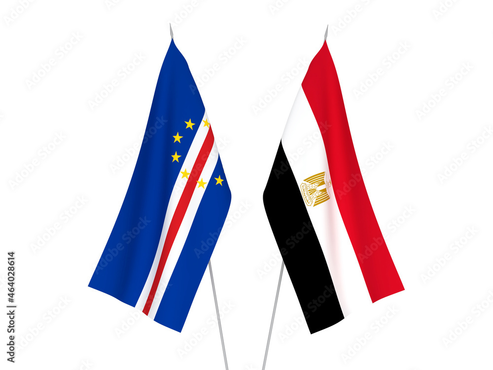 Egypt and Republic of Cabo Verde flags