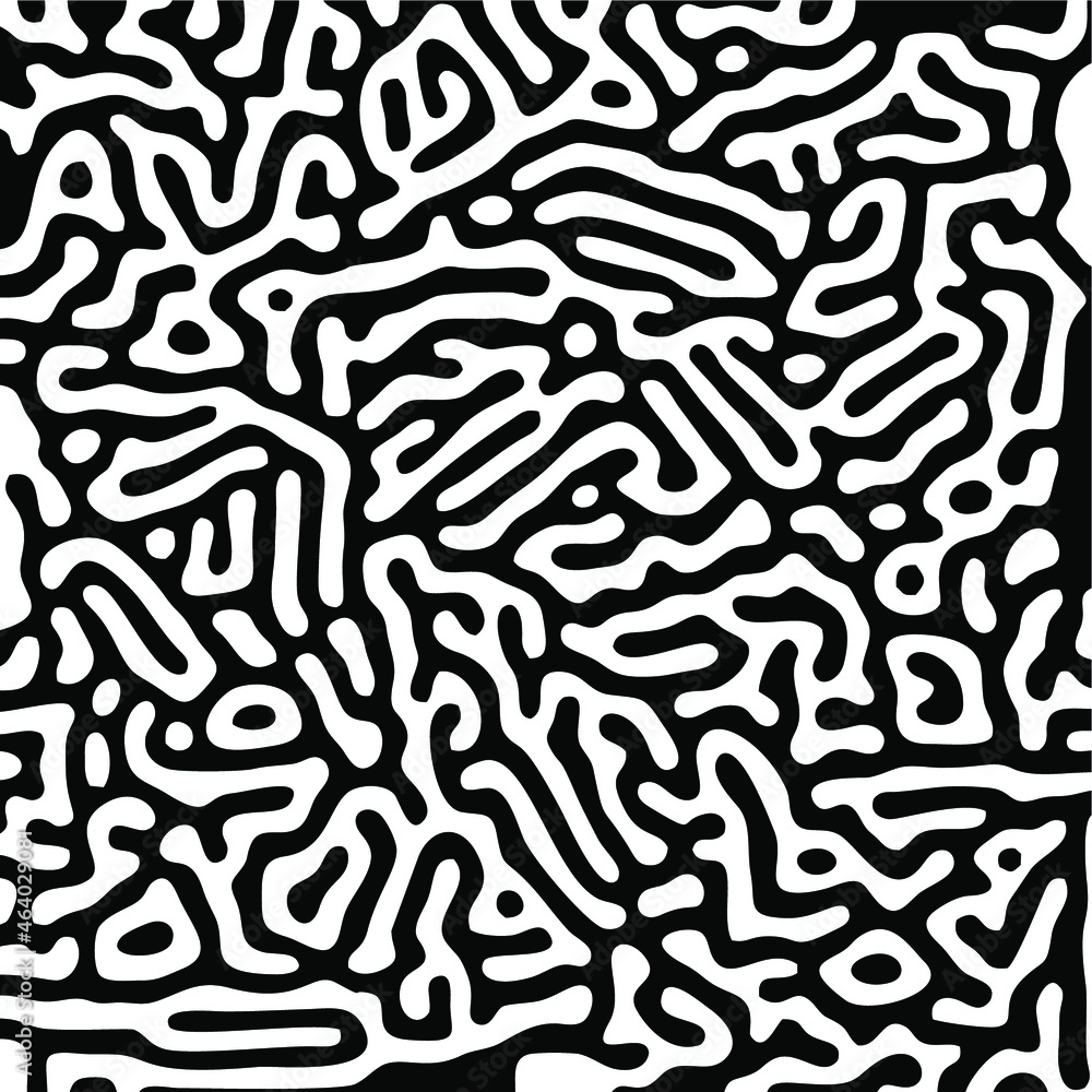Turing Pattern Seamless Black Background Turing Pattern Seamless Black Background