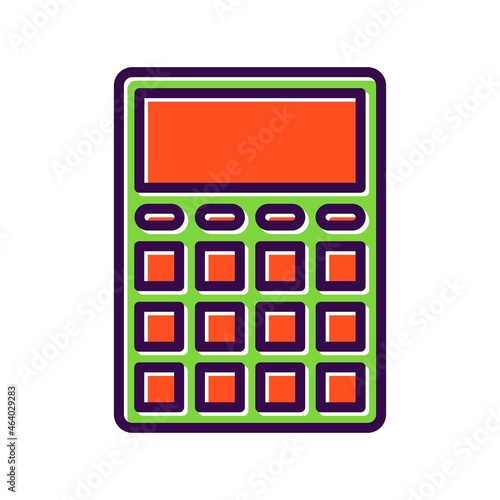 Calculator Filled Vector Icon Design