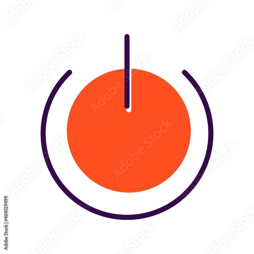 Shutdown Filled Vector Icon Design