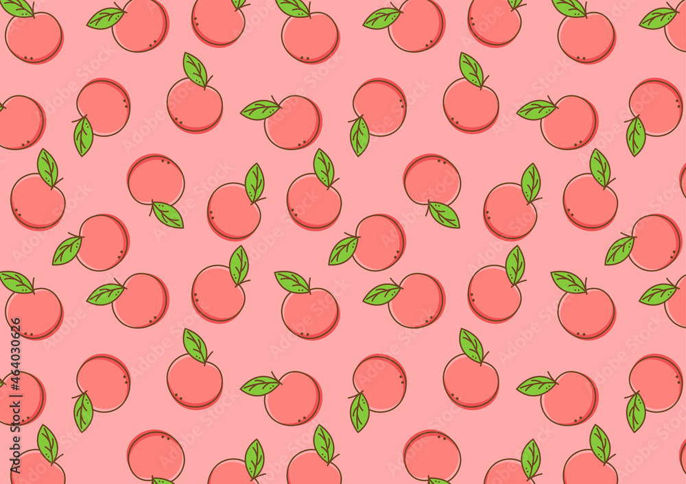 Peach pattern vector. peach symbol. wallpaper. free space for text. copy space. Peach pattern vector. peach symbol. wallpaper. free space for text. copy space.