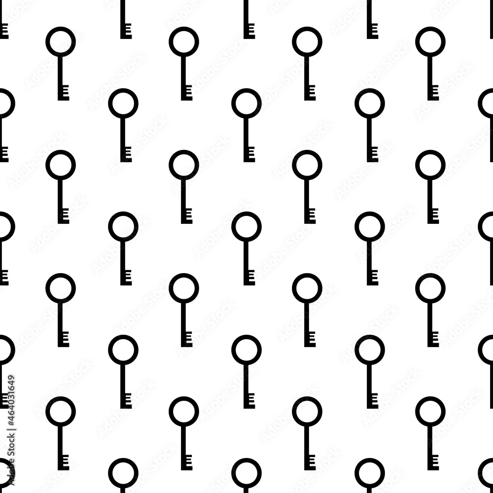 Black and white keys icons, symbols vector seamless pattern background.
Black and white keys icons, symbols vector seamless pattern background.