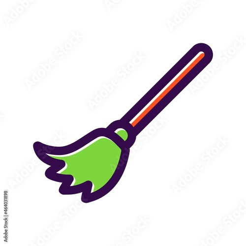 Broom Filled Vector Icon Design