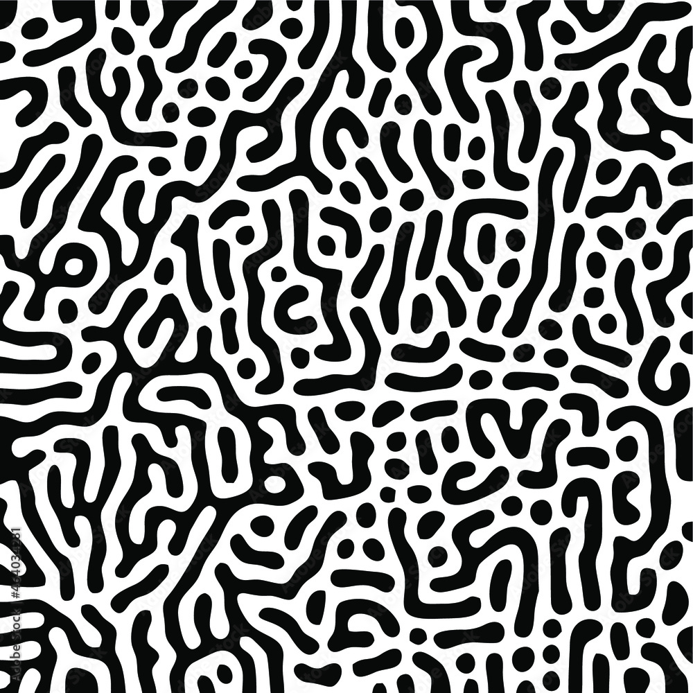 Turing Pattern Seamless Black Background Turing Pattern Seamless Black Background