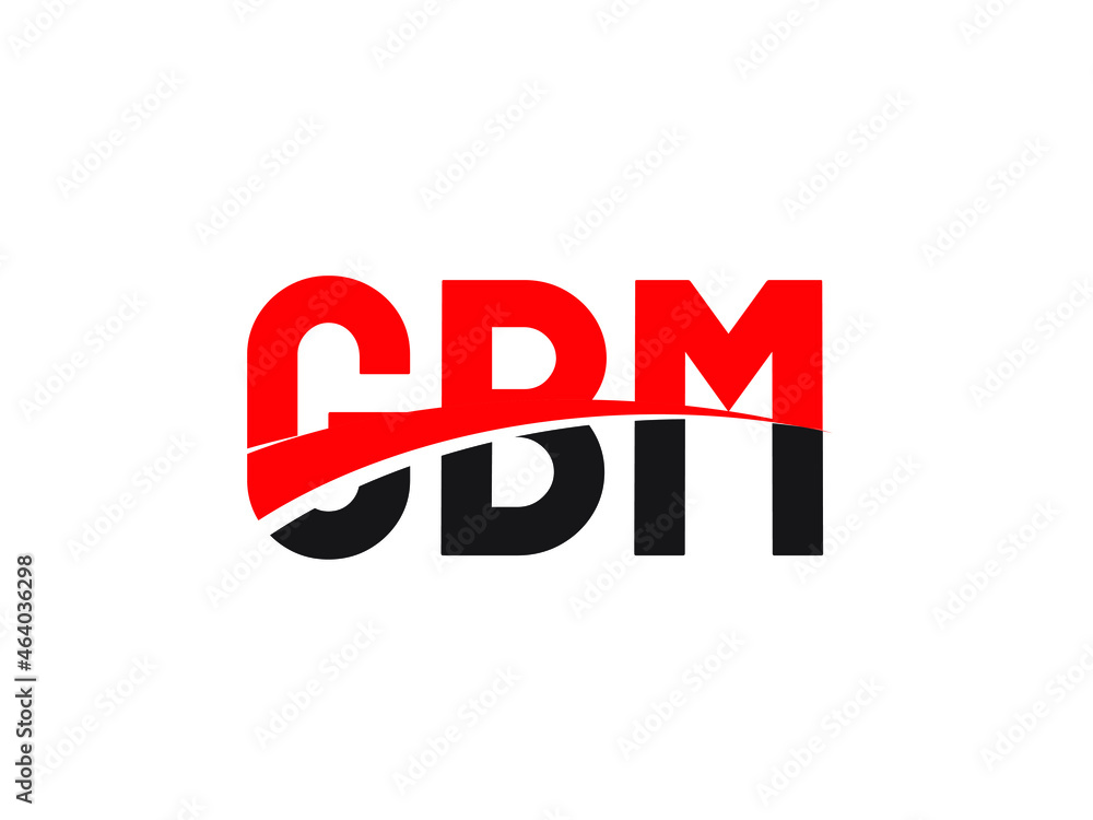GBM Letter Initial Logo Design Vector Illustration