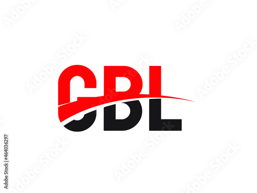 GBL Letter Initial Logo Design Vector Illustration photo