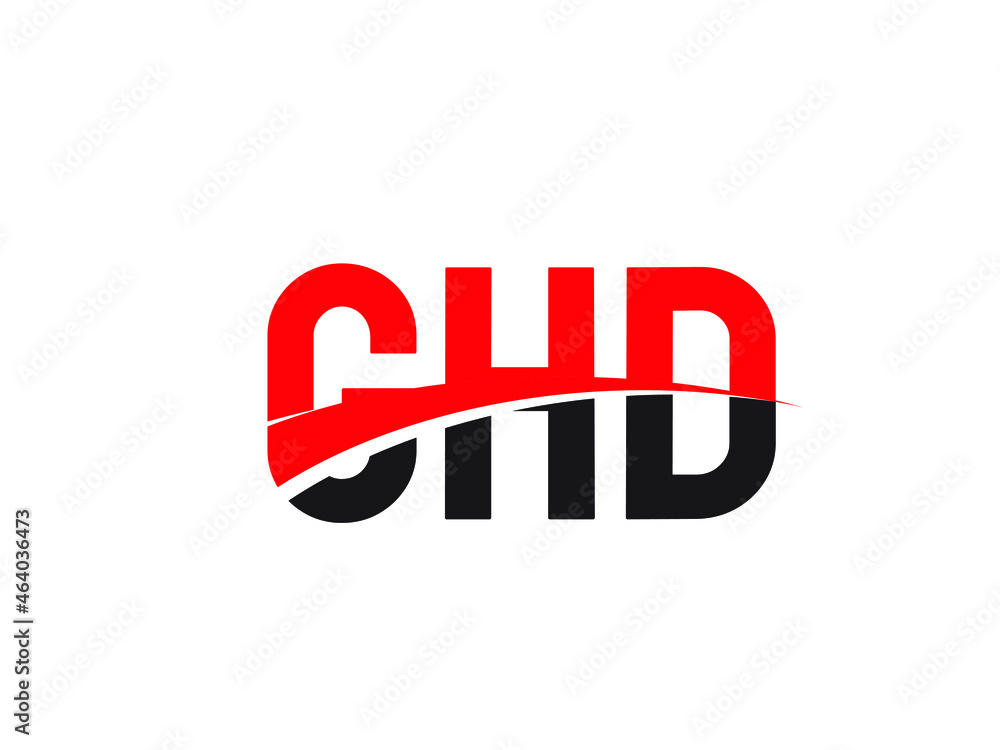 Obraz premium GHD Letter Initial Logo Design Vector Illustration