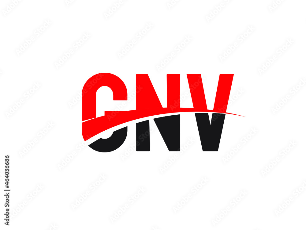 GNV Letter Initial Logo Design Vector Illustration
