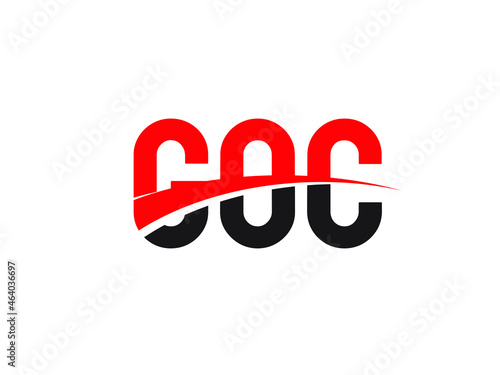 GOC Letter Initial Logo Design Vector Illustration photo