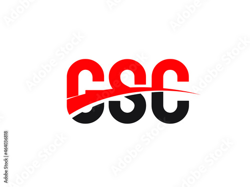 GSC Letter Initial Logo Design Vector Illustration