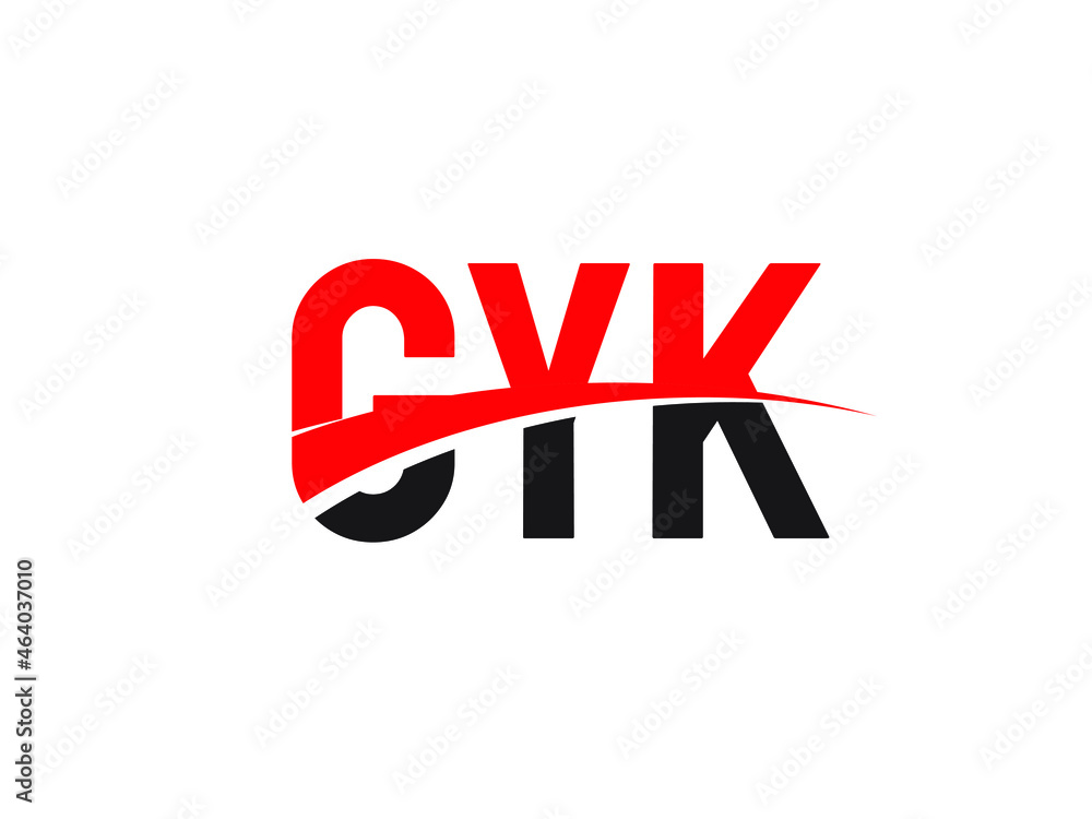 GYK Letter Initial Logo Design Vector Illustration