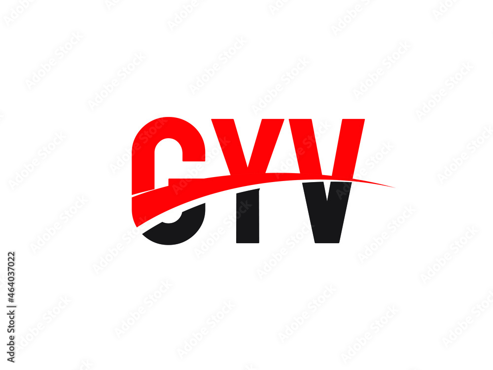 GYV Letter Initial Logo Design Vector Illustration