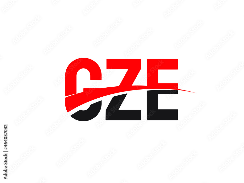 GZE Letter Initial Logo Design Vector Illustration GZE Letter Initial Logo Design Vector Illustration