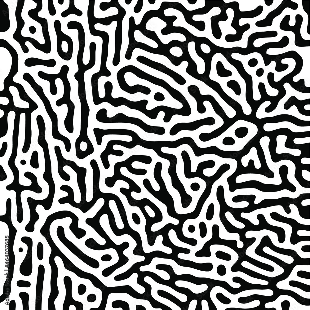 Turing Pattern Seamless Black Background Turing Pattern Seamless Black Background
