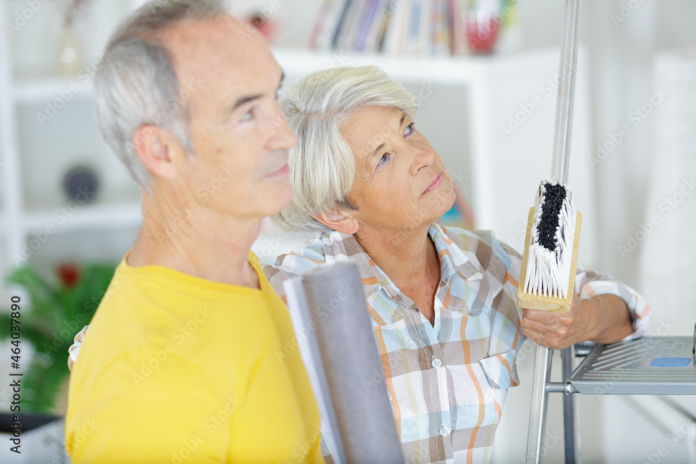 a senior couple with tools a senior couple with tools