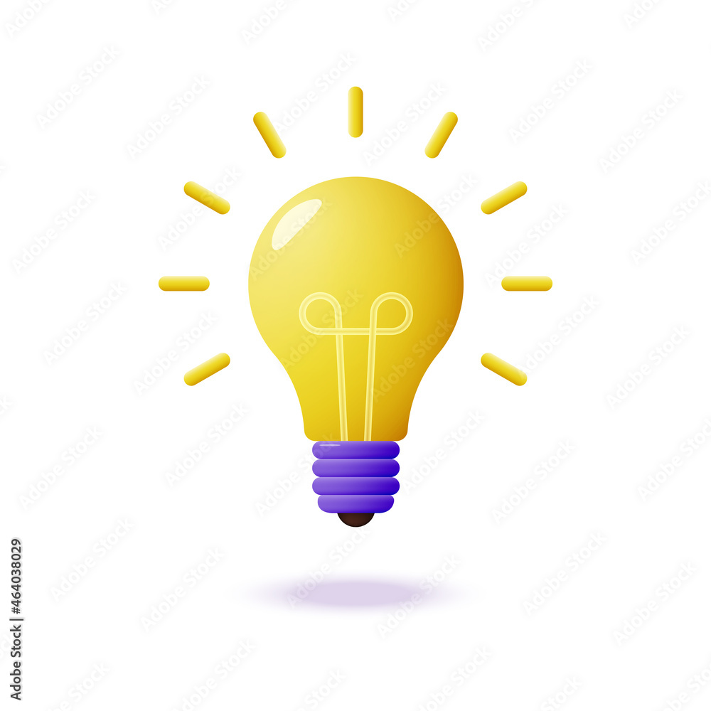 Light bulb with rays of light. Concept or symbol of energy or idea. Light bulb with rays of light. Concept or symbol of energy or idea.