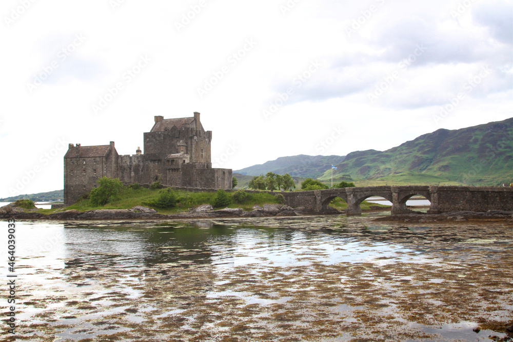 eilean donan castle in scotland on a summers day