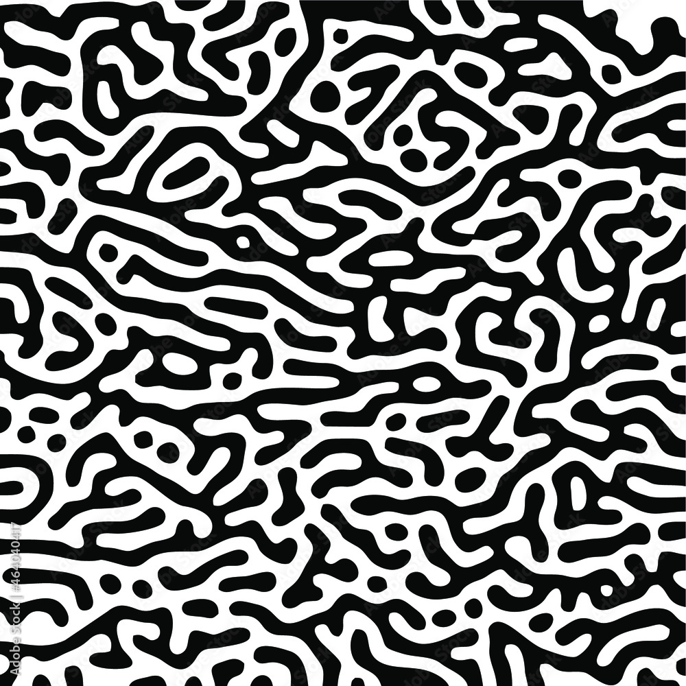 Turing Pattern Seamless Black Background Turing Pattern Seamless Black Background