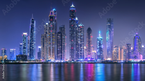 Photography Dubai Marina bay view from Palm Jumeirah, UAE