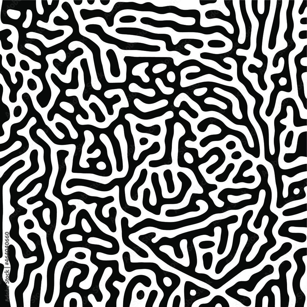 Turing Pattern Seamless Black Background Turing Pattern Seamless Black Background