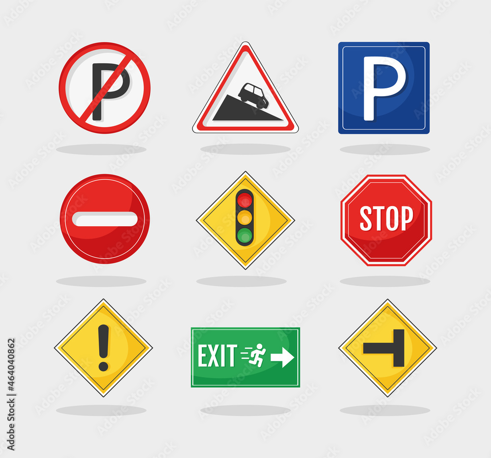 traffic road nine signals traffic road nine signals