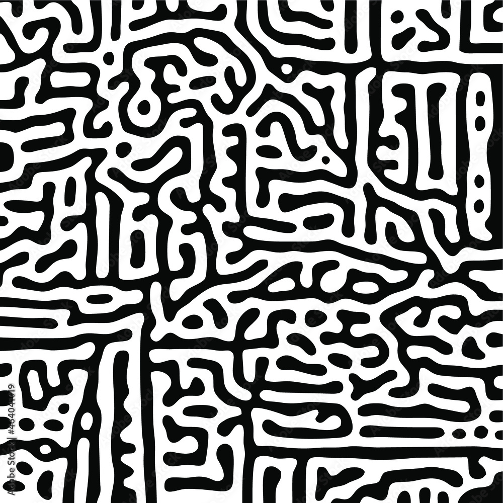 Turing Pattern Seamless Black Background Turing Pattern Seamless Black Background