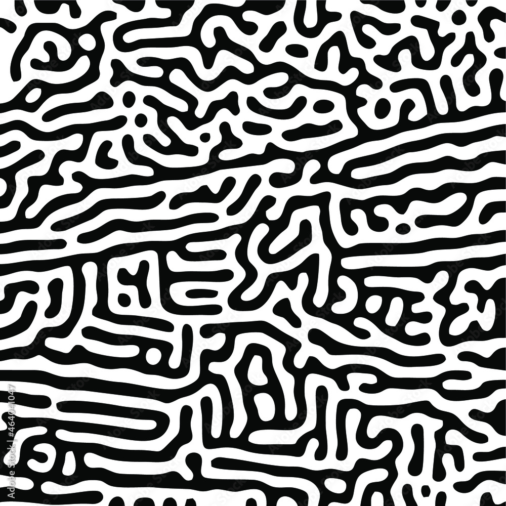 Turing Pattern Seamless Black Background Turing Pattern Seamless Black Background