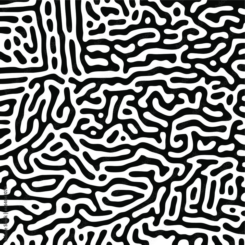Turing Pattern Seamless Black Background Turing Pattern Seamless Black Background