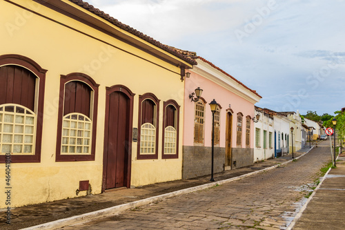 Detalhes da charmosa cidade de Goiás (Goiás Velho). Uma pequena cidade turística, toda em arquitetura colonial no estado de Goiás no Brasil.