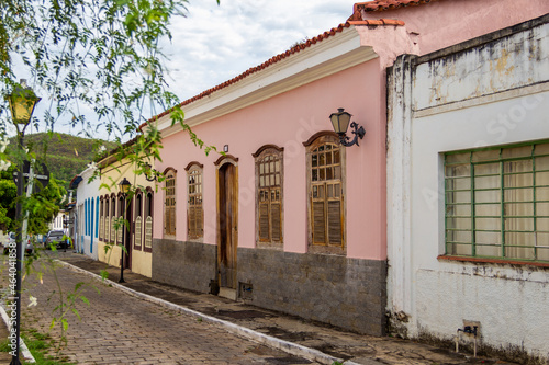 Detalhes da charmosa cidade de Goiás (Goiás Velho). Uma pequena cidade turística, toda em arquitetura colonial no estado de Goiás no Brasil.