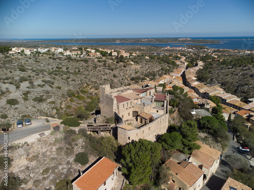Le château de Fitou dans l'Aude (France)