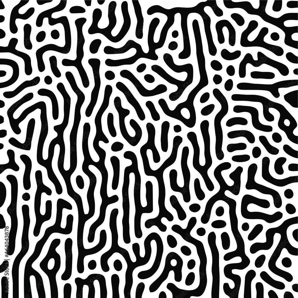 Turing Pattern Seamless Black Background Turing Pattern Seamless Black Background