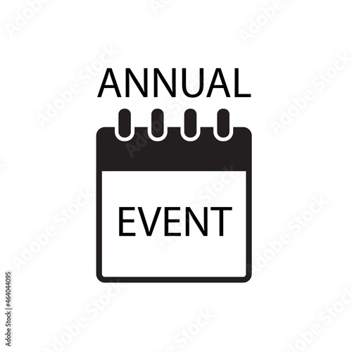 annual event graphic design element icon