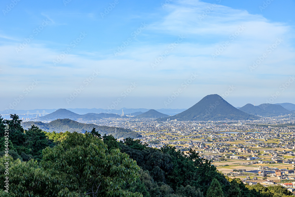 Fototapeta premium 金刀比羅宮からみた景色 香川県琴平町 Scenery seen from Kotohiragu Shrine Kagawa-ken Kotohira town