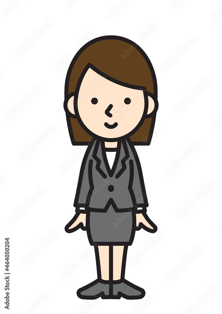 働く人　女性　サラリーマン　スーツ　ビジネスマン