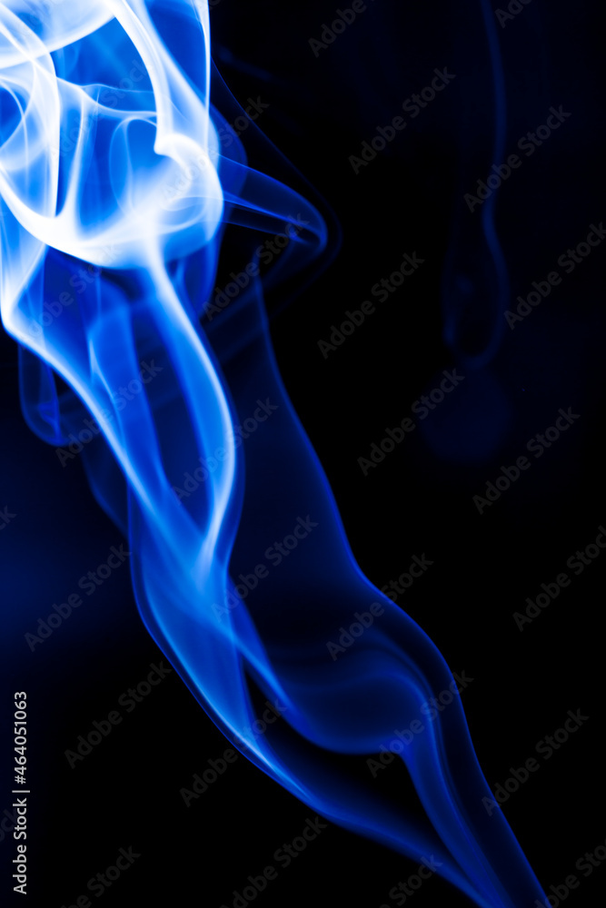 Motion blue smoke on black background. Motion blue smoke on black background.