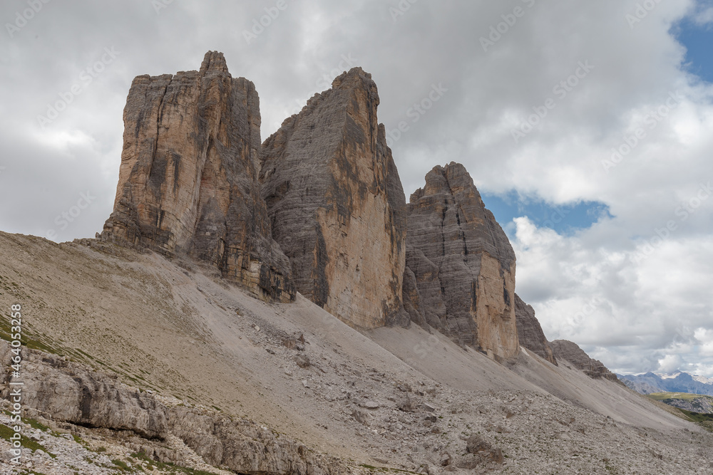 Dreizinnen or the Tre Cime di Lavaredo at the Dolomites Italy